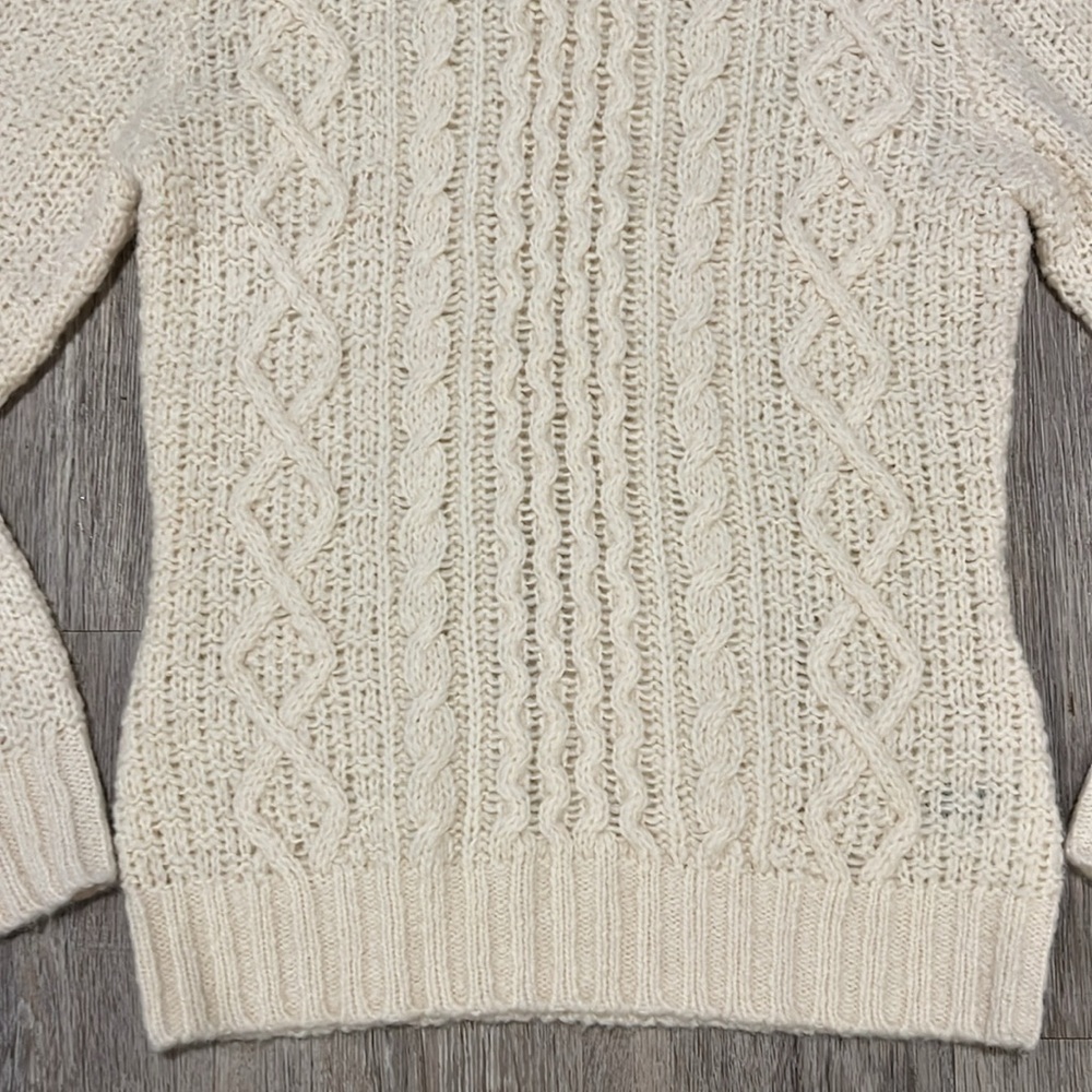 Gap Wool/Camel Hair Turtle Neck With Buttons Knit Sweater​ - Picture 4 of 13